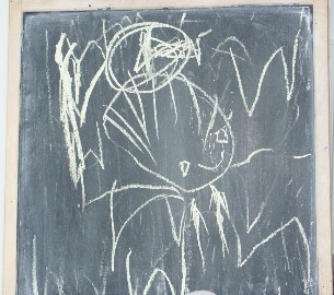 "Daddy with a tangle in his hair" by William Fraser, aged 2¾
